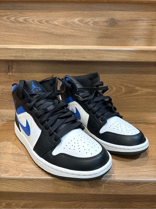 Jordan Other - Jordan Men's Black White and Blue Mid/High-Top Sneakers
